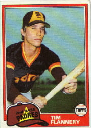 1981 Topps Baseball Cards      579     Tim Flannery
